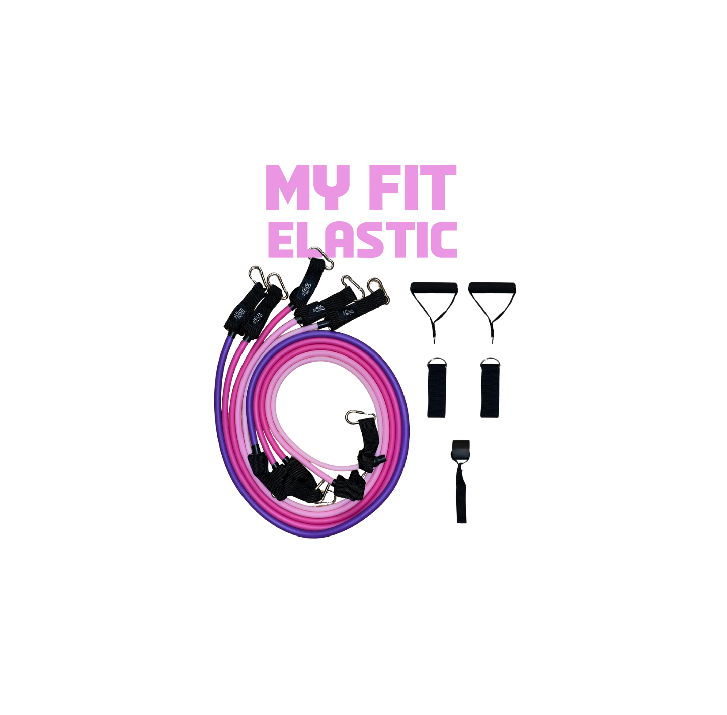 Kit d'élastiques musculation et pilates pour femmes MY FIT ELASTIC